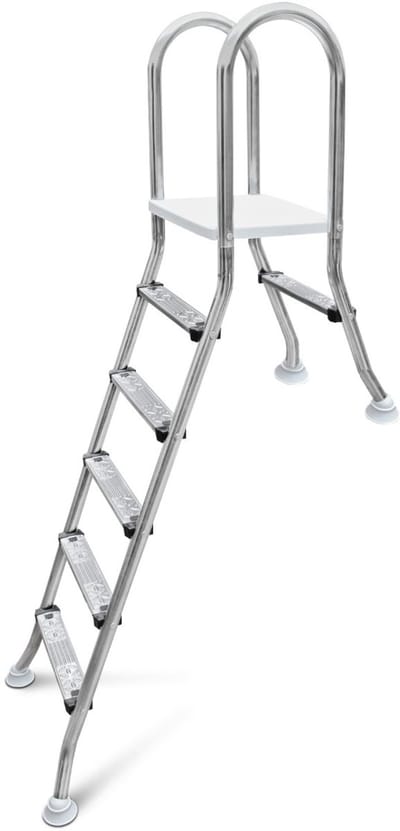 W'eau A-frame RVS zwembadtrap 1 + 5 treden - AISI 304