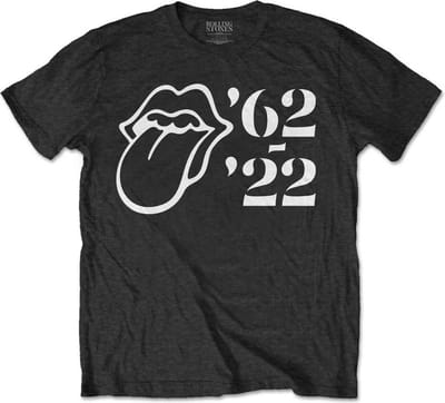 The Rolling Stones - Sixty Outline '62 - '22 Heren T-shirt - S - Zwart