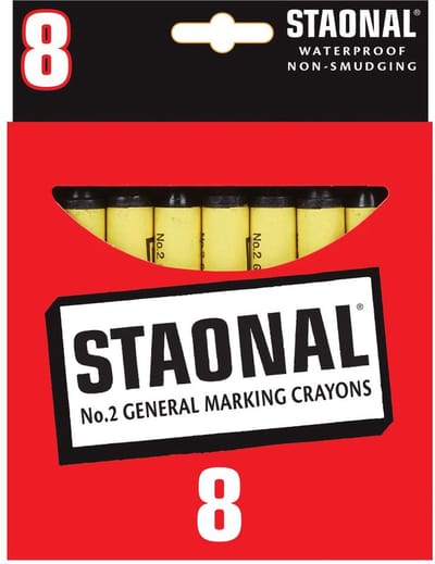 Crayola - Krijtjes - Staonal Marking Crayons 8 stuks - zwart - 5225051