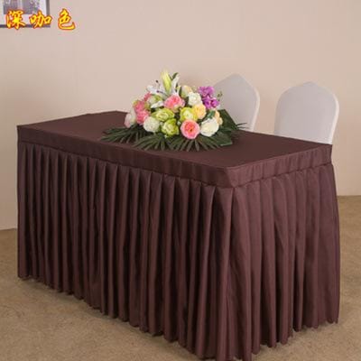 Grote Rok Effen Kleur Rechthoekige Tafelkleden Meerkleurig Grote Rok Tafelkleed Stof Anti-slip Tafelhoes Met plooien 60x60cm