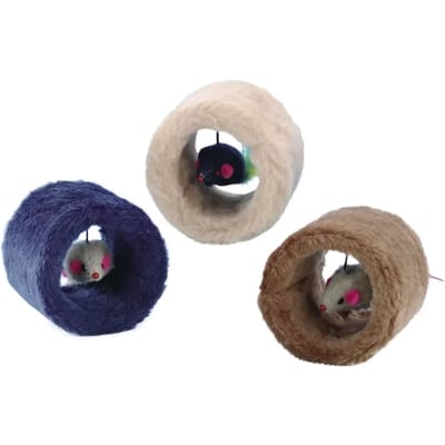 Pluche kattenspeeltje op rol Nobby Pet