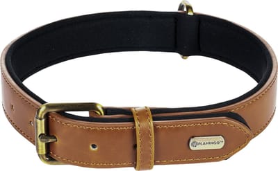 Flamingo Lyabo Met Neopreen - Halsband Honden - Halsband Lyabo Cognac Xl 47-57cm 30mm - 1st - 123695 - 1st