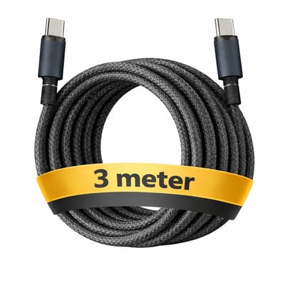 USB C kabel 100W - USB C naar USB C - USB-C kabels - USB C kabel naar USB C - Oplaadkabel USB C - USBC kabel - Universeel - 3 Meter