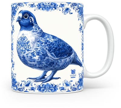 Mok Kwartel Beker voor koffie of tas voor thee, cadeau voor dierenliefhebbers, moeder, vader, collega, vriend, vriendin, kantoor, opa, oma, hond, kerst, sinterklaas, verjaardag