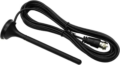 DAB FM Radio Antenne - Telescopische Antenne - Radio Ontvangst - Magnetische Basis - 3 Meter Kabel - Zwart