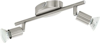 EGLO Buzz - Plafondspots - 2 Lichts - LED - Nikkel-Mat