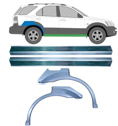 Reparatiepaneel dorpel + achterspatbord voor Kia Sorento 2002-2009