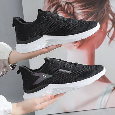 Nouvelles Chaussures Plates pour Femmes Tendance Automne Chaussures Décontractées Chaussures Plates à Lacets Mocassins Confort Printemps Ballerines Baskets pour Dames Chaussures de Conduite 40 noir