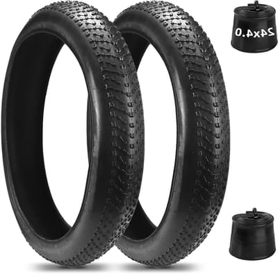 Dikke Fietsbanden - All-Season Banden - Comfortabel Fietsen - Lekvrije Bescherming - 24x4.0 Inch - Zwart