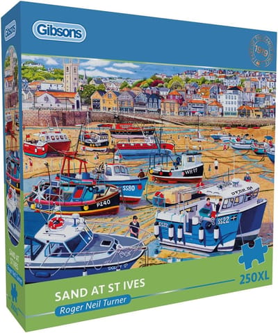 Gibsons - Zand bij St Ives ("Sand at St.Ives") - Roger Neil Turner - 250XL stukjes - 48×34cm - Legpuzzels voor Volwassenen