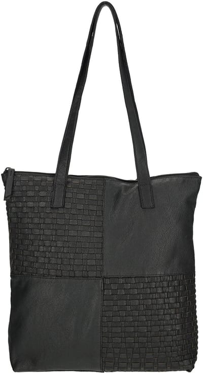 Enrico Benetti Sicily Leren Shopper - Zwart