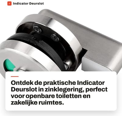 Dailygoods- Deurslot Indicator - Zinklegering - Privacy Indicator - Rode/Groene Kleuren - Eenvoudig te Installeren - Voor Toilet/Badkamer - Toiletindicator