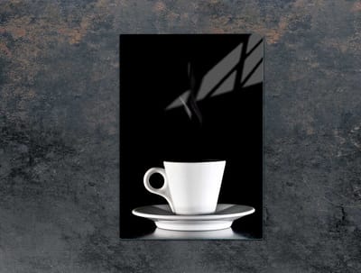 TMK ArtDeko - Snijplank - 35x52 cm - Beschermglas - Koffiekleur