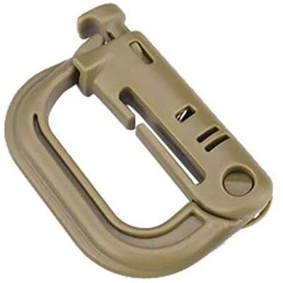 Outdoor GRIMLOC Molle Karabijnhaak D-vergrendelingsring Plastic Clip Snap Type Ring Gesp Karabijnhaak Sleutelhanger ITW sluiting Zakgesp