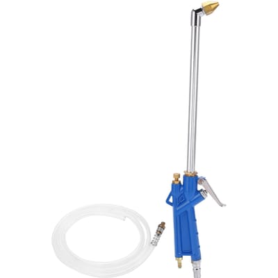Pistolet Pulvérisateur d'Eau Lave-Voiture en Acier avec Tuyau Long de 120 cm 47 pouces Universel pour Conduits d'Huile Moteur