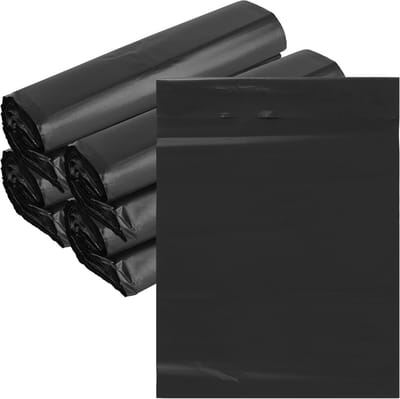 400 stuks zelfklevende verzendzakken 25 x 39 cm, ondoorzichtig zwart, ideale verpakking voor kleding en textiel, stevig en waterdicht