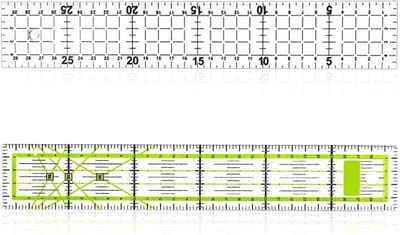 2 stuks Patchwork Liniaal Meetgereedschap voor Naaien en Quilten