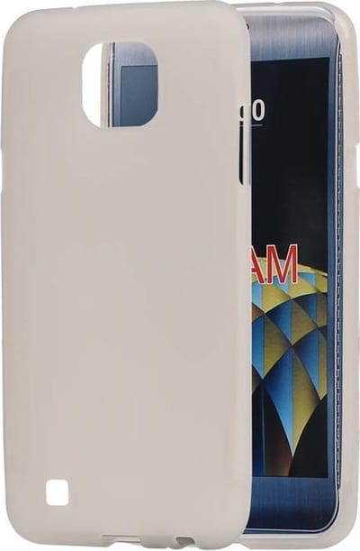 Transparant Wit TPU backcover voor LG X Cam