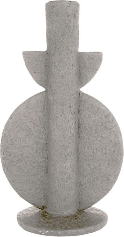 Present Time Kandelaar Bubble - Warm Grijs - 13x9,5x22cm - Modern