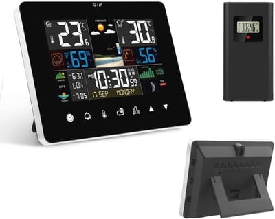 Draadloos Weerstation met Buitensensor en Kleurendisplay