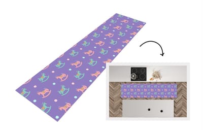 Keukenloper - Loper keuken - Hobbelpaard - Patronen - Geboorte - 200x50 cm - Keukenloper vinyl