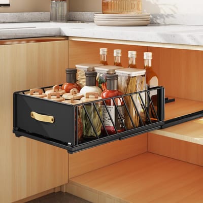 Unyqoos ® Uittrekbare Telescopische Kastlade voor Maximale Organisatie in Keuken en Badkamer