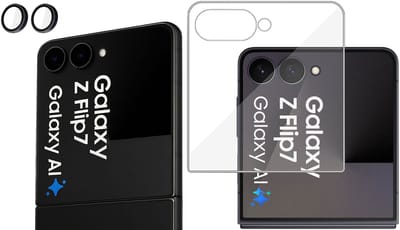 ChiGuard Screenprotector + Camera beschermglas geschikt voor Samsung Galaxy Z Flip 7 Screenprotector - Beschermglas - Camera - Curved - GuardCover
