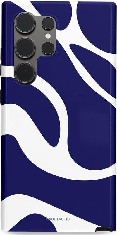 Casetastic Hoesje Geschikt voor Samsung S24 Ultra - Stijlvolle Beschermende Duo-layer Case - Zeebries Golven