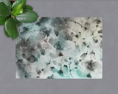 Coloray Vloerbeschermer - Bloemen, inkt, aquarelverf Vloerbeschermer Bureaustoel - 100x70 cm - Groente Computer Stoel Mat - Vloerbeschermer Bureaustoelmat - Mótif Bureaustoelmat - Rechthoekige Mat - Natuur Thema