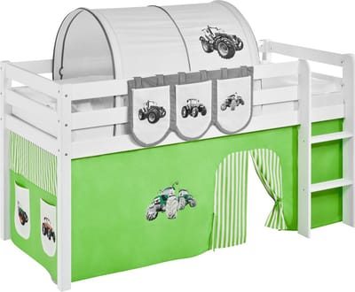 Ondertent Tractor Groen voor halfhoogslaper