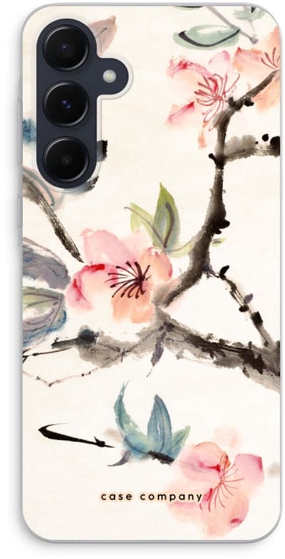 Case Company® - Hoesje geschikt voor Samsung Galaxy A55 hoesje - Japanse bloemen - Soft Cover Telefoonhoesje - Bescherming aan alle Kanten en Schermrand
