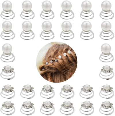 Dailygoods - Spiraal Haarspelden met Kristallen voor Bruidsaccessoires