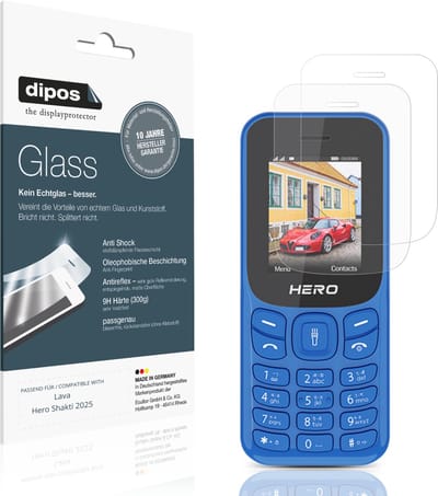 dipos – 2x Matte Pantserfolie geschikt voor Lava Hero Shakti 2025 | 9H Screenprotector