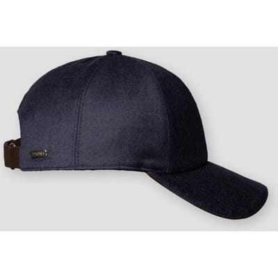 Eton Cap Brushed Wool Reda Weave Navy / male