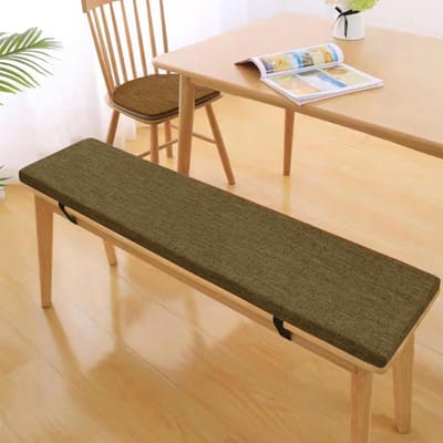 Extra Dik Zitkussen Bank of Buitenbank - Wasbaar Linnen Zitpad 180x30cm - Comfortabel Voor Binnen en Tuin
