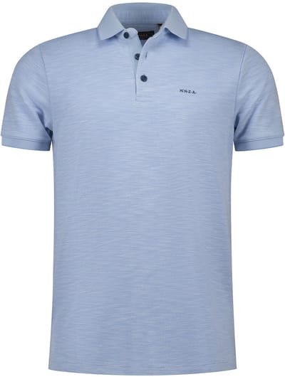 New Zealand poloshirt korte mouw lichtblauw