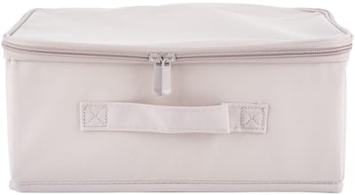 Dailygoods - Opbergdoos met Slot - Opbergoplossing - Stevige constructie - Paarse kleur - Voor Kleding en Speelgoed - Ideaal voor Organisatie - 30x20x
