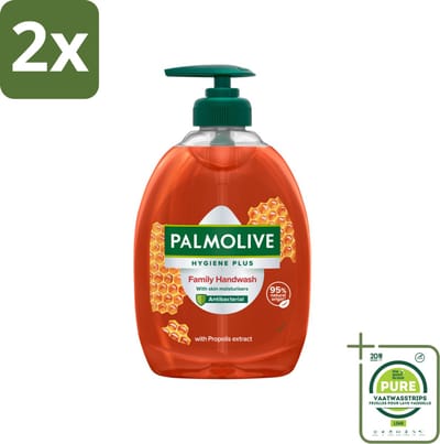 Palmolive - Hygiëne - Handzeep - Antibacterieel & Fris - 500 ml - Voordeelverpakking - 2 stuks - Antibacteriële handzeep - Vloeibare handzeep