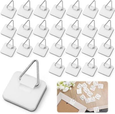 Dailygoods- Stickers voor het ophangen van foto's - 40 stuks - Wandhaken - Kleefhaken - Ruimte haken - Sterk draagvermogen