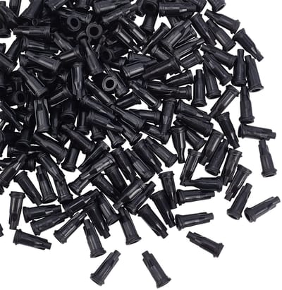 Store_7 - Luer Lock Spuit Tip Caps - 200 Stuks - Perfect voor Doseren - Zwart - Industrieel gebruik - Voor Crafting en DIY - Inclusief Opbergdoos