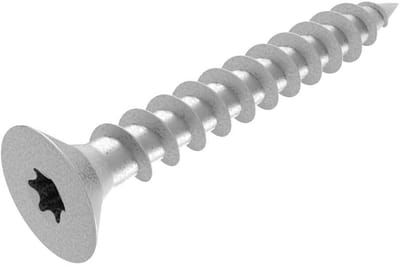 Spaanplaatschroeven 5x40 mm Staal Verzinkt Houtschroef Volledige Schroefdraad TX Aandrijving 200 Stuks