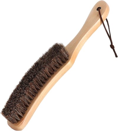 Houten Kledingborstel voor Wol en Cashmere, Lintborstel voor Kleding, Beddengoed en Huisdierenhaar, 27.5 x 4 cm