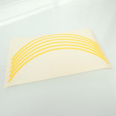 Kit liserés de jante jaune origine pour moto Suzuki 990D0-WHEEL-RZL Neuf