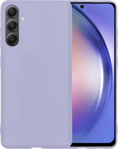 Hoesje - Geschikt voor Samsung Galaxy A54 - Sterk & Shockproof - Siliconen Case - Hoes Cover - Telefoonhoes - Lila