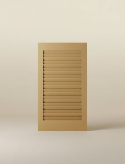 Louvre houten okergeel luik