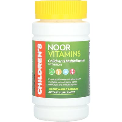 Noor Vitaminen, multivitaminen voor kinderen met ijzer, 60 kauwtabletten