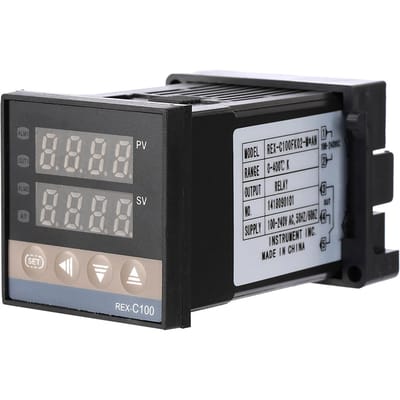 Contrôleur de température numérique PID Sortie relais REX C100FK02 M*AN gray