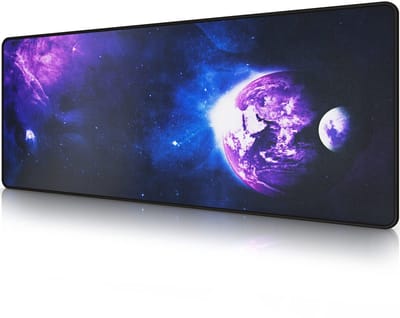 Dailygoods- Gamingmuismat XXL - Duurzaam - Antislip Basis - Wasbaar - Ergonomisch - Gladde Lycra Oppervlak - Gestikte Randen - Muismat