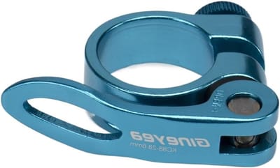 Fietszadelklem - Zadelpenklem Zadelklem - Zadelhoogte Aanpassen - Ultralicht Aluminium - 31.8 mm 34.9 mm - Blauw