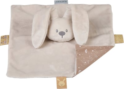 Nattou LAPIDOU Knuffeldoekje Doudou - Konijn - 27 cm - Zand